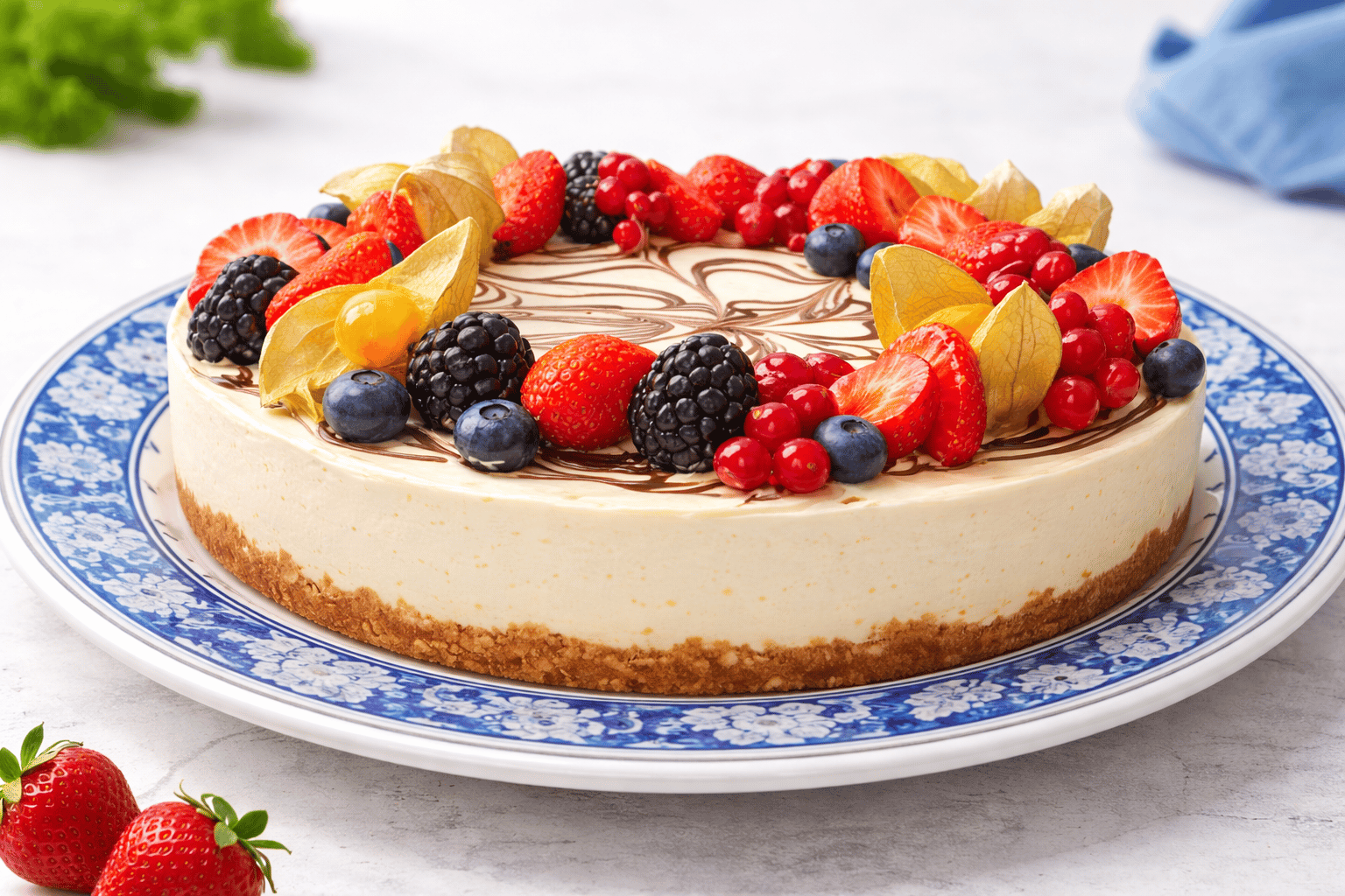 Cheesecake aux fruits rouges