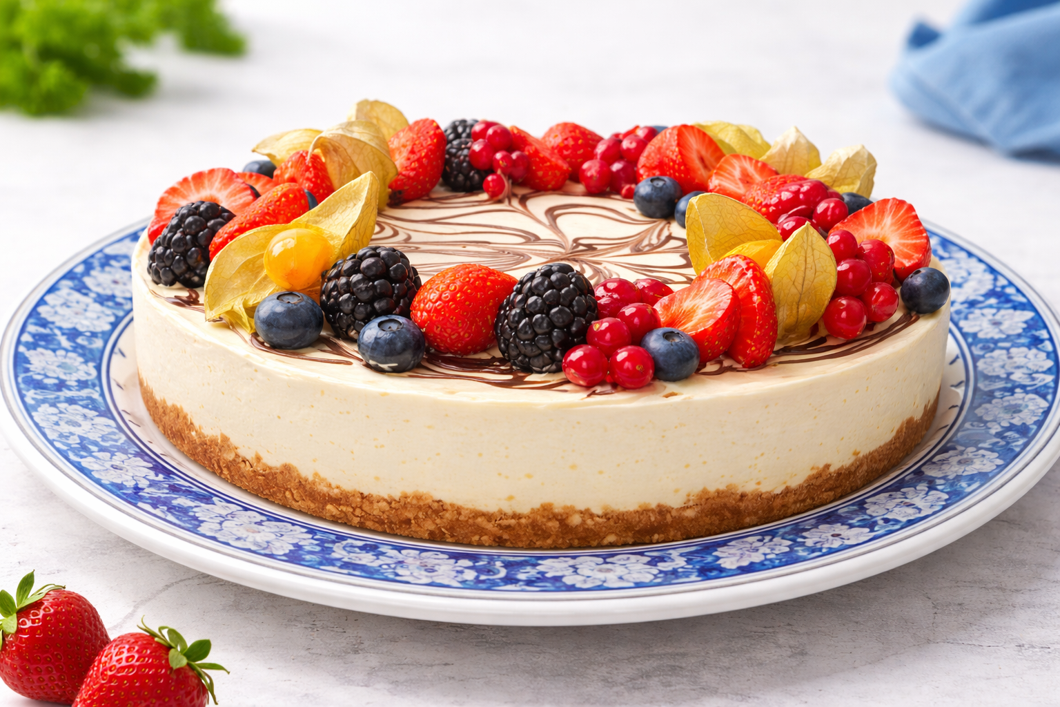 Cheesecake aux fruits rouges